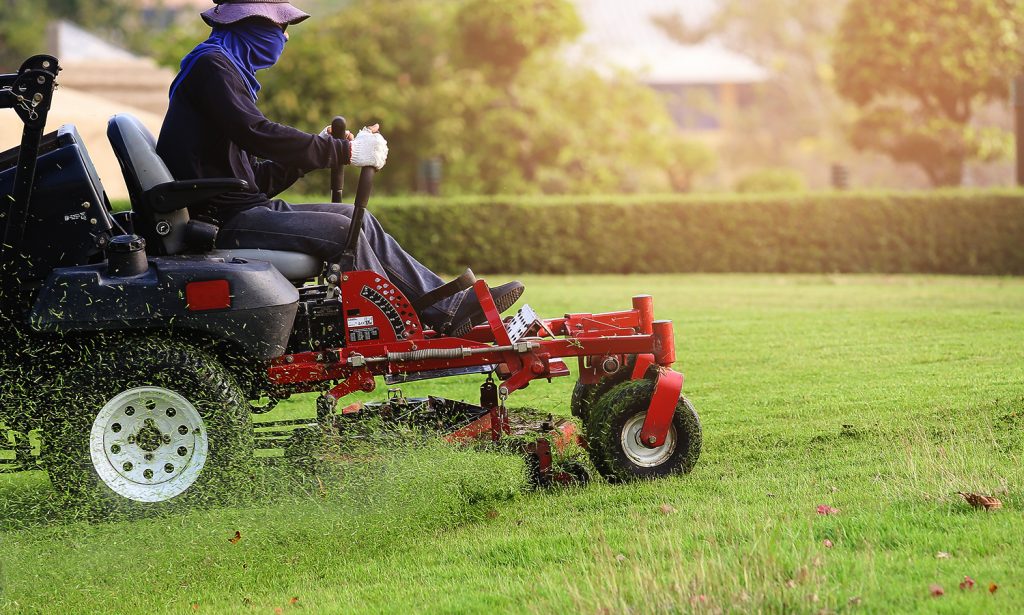 ride-on lawnmower